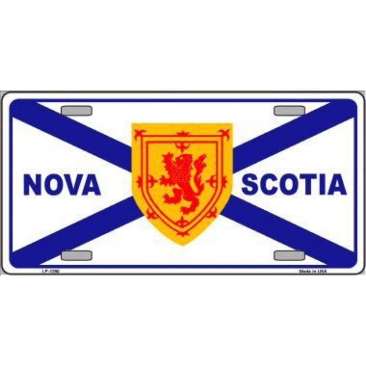 Smart Blonde Nova Scotia Flag Novelty Vanity Metal License Plate Tag Sign